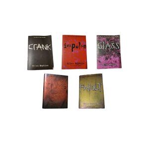 Lot Of (5) Books By ELLEN Hopkins; Crank, Impulse, Glass, Tricks, Fallout